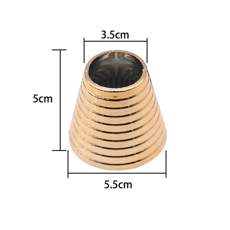 Suoirblss 4PCS Plastic With Teeth Circle Cuff Ponytail Cover Punk Hair Rings Ponytail Holder Hair Headwear for Lady Women - Image 2